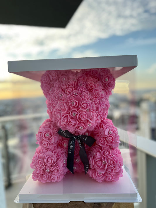 Rose Bear with Pearls